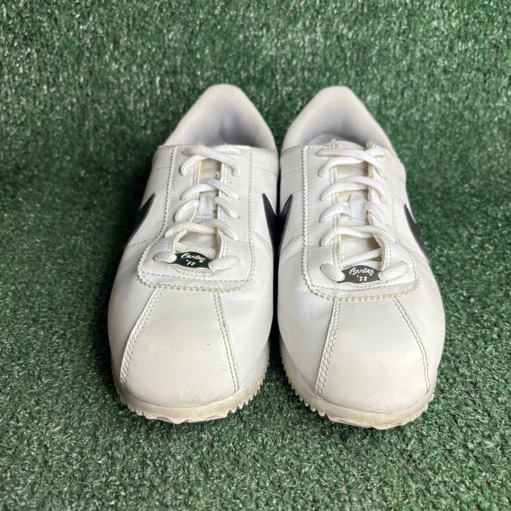 Nike Cortez Basic SL GS 904764-102 Classic Sneakers White Black Womens 8.5(7Y)‎